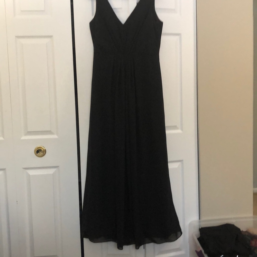 Long black bridesmaid/ formal dress